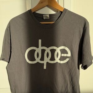 DOPE Charcoal Tee with Bold Logo
